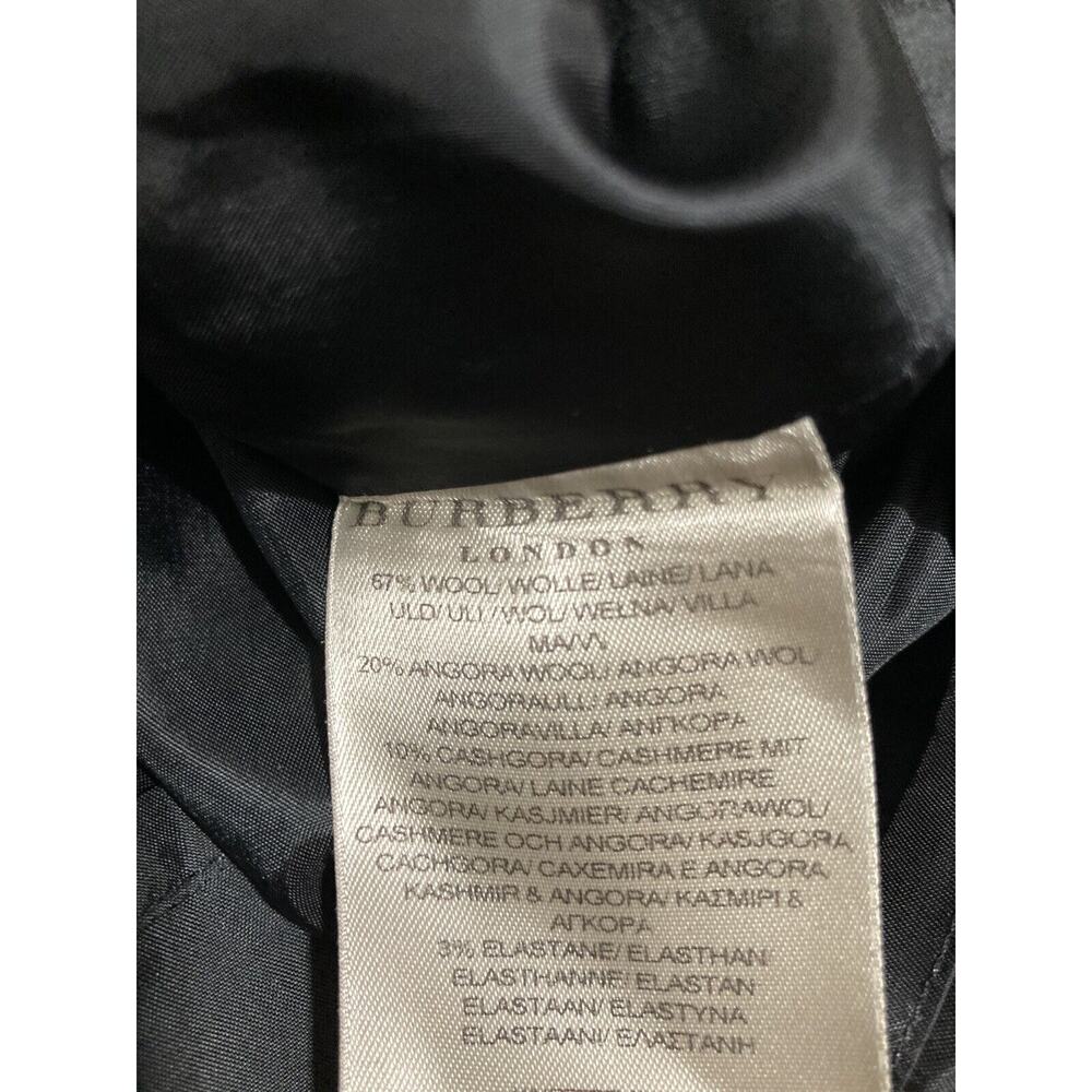 BURBERRY Black Knit Wool Knee Length Long Sleeve Straight Dress Size 8 - Picture 6 of 6